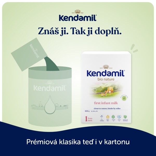 Kendamil Nature BIO 1 Počáteční kojenecké mléko 0-6 m 2x300 g
