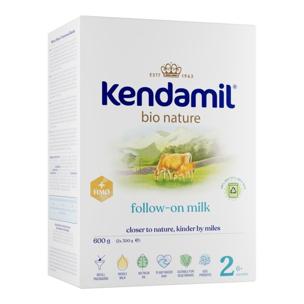 Kendamil Nature BIO 2 HMO+ Pokračovací kojenecké mléko 6-12 m 2x300 g