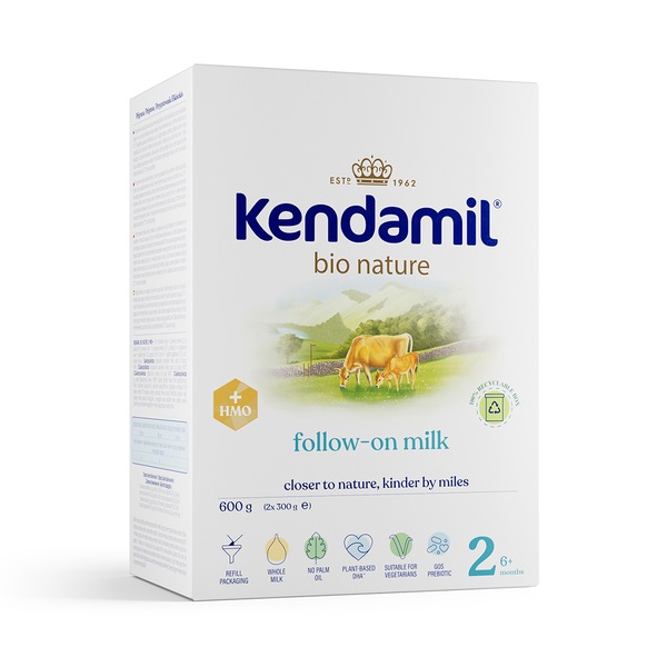 Kendamil Nature BIO 2 HMO+ Pokračovací kojenecké mléko 6-12 m 2x300 g