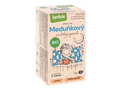 Apotheke Bio Dětský meduňkový čaj nálevové sáčky 20 x 2 g