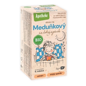 Apotheke Bio Dětský meduňkový čaj nálevové sáčky 20 x 2 g Apotheke Bio Dětský meduňkový čaj nálevové sáčky 20 x 2 g