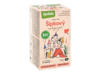 Apotheke BIO Dětský Šípkový čaj nálevové sáčky 20 x 1,8 g