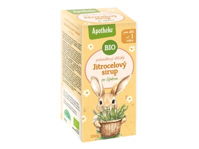 Apotheke  BIO Dětský Pohádkový Jitrocelový sirup se šípkem 250 g