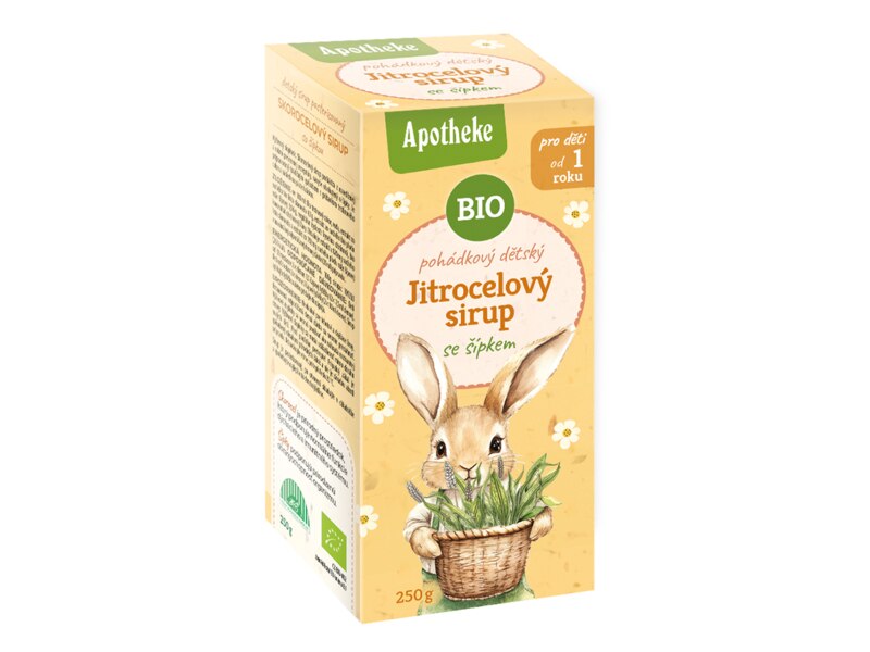 Apotheke  BIO Dětský Pohádkový Jitrocelový sirup se šípkem 250 g