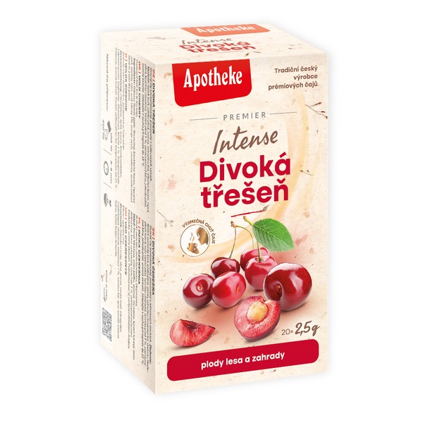 Apotheke Premier Intense Divoká třešeň nálevové sáčky 20 x 2,5 g