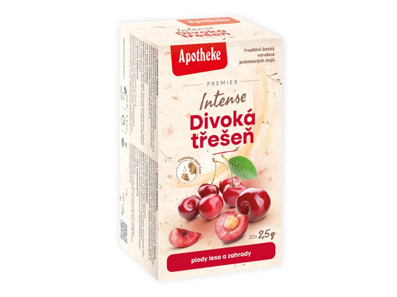 Apotheke Premier Intense Divoká třešeň nálevové sáčky 20 x 2,5 g