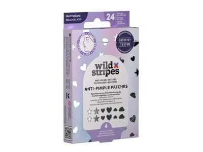 Wild Stripes Náplasti na akné s kyselinou salicylovou Holo clear 24 ks