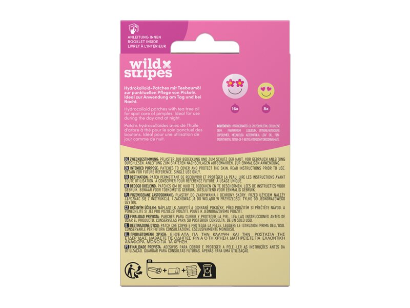Wild Stripes Náplasti na akné s tea tree olejem Smile prevent 24 ks Wild Stripes Náplasti na akné s tea tree olejem Smile prevent 24 ks