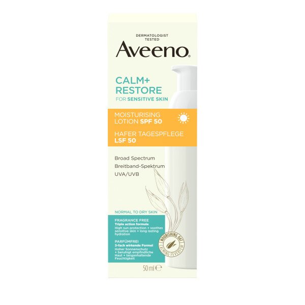Aveeno Calm+Restore Hydratační krém SPF50 50 ml