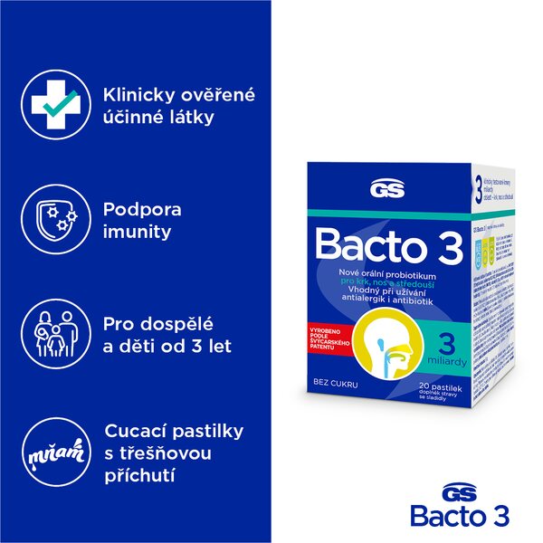 GS Bacto 3 20 pastilek GS Bacto 3 20 pastilek