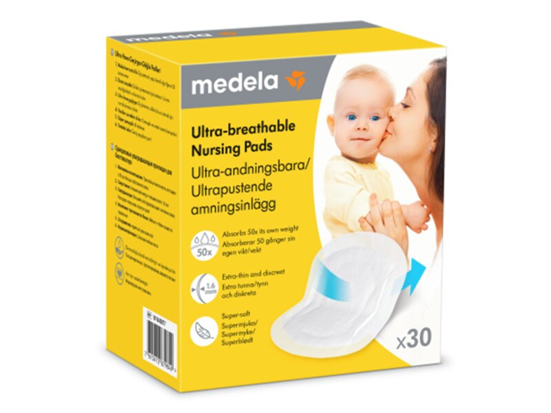 Medela Prsní vložky jednorázové ultra prodyšné 30 ks 