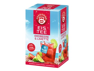 Teekanne Eis Tee Jahoda a limetka nálevové sáčky 18x2,5 g