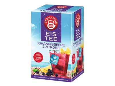 Teekanne Eis Tee Černý rybíz a citron nálevové sáčky 18x2,5 g