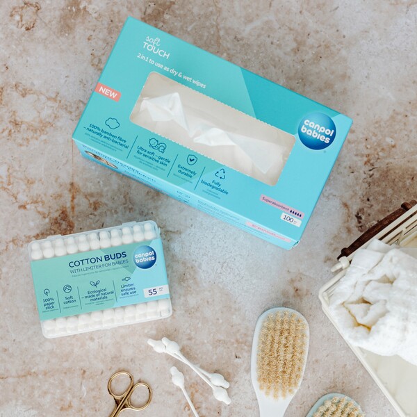 Canpol babies Bambusové ubrousky 2v1 100 ks