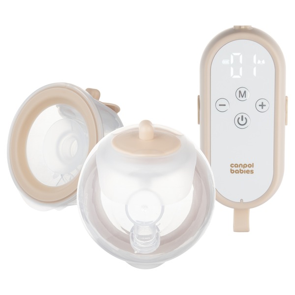 Canpol babies Dvojitá odsávačka mateřského mléka MilkShell 1 ks