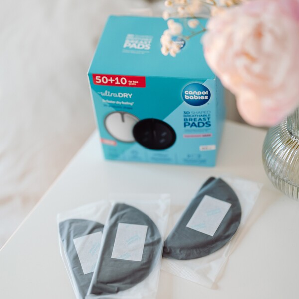 Canpol babies Jednorázové vložky do podprsenky černé 50+10 ks