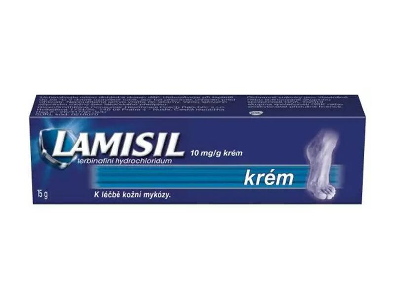 Lamisil krém 10 mg/g při léčbě kožní plísně 15 g