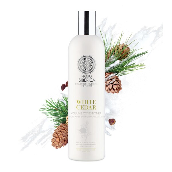 Natura Siberica Kondicionér pro větší objem Bílý cedr 400 ml