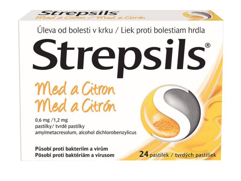 Strepsils Med a citron 24 pastilek