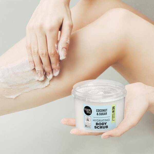 Organic Shop Hydratační tělový peeling Kokos+cukr 250 ml