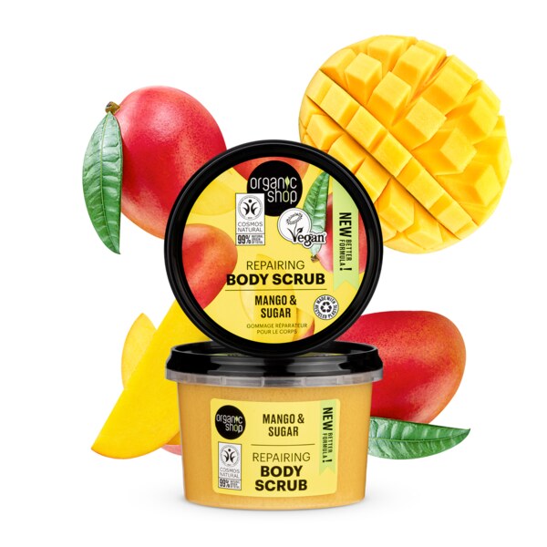 Organic Shop Regenerační tělový peeling Mango+cukr 250 ml