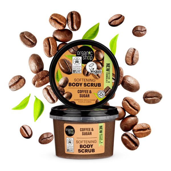 Organic Shop Zjemňující tělový peeling Káva+cukr 250 ml