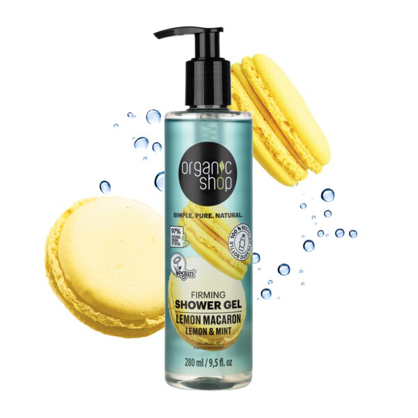 Organic Shop Zpevňující sprchový gel Citrónové makronky 250 ml