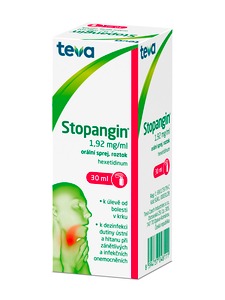 Stopangin 1,92mg/ml orální sprej 30 ml Stopangin 1,92mg/ml orální sprej 30 ml