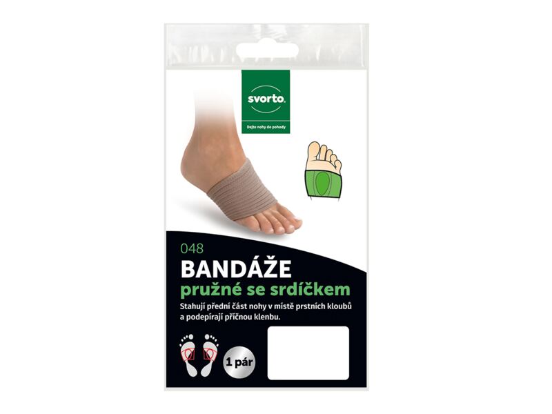 Svorto Bandáže pružné se srdíčkem (vel. 38-39) 1 pár