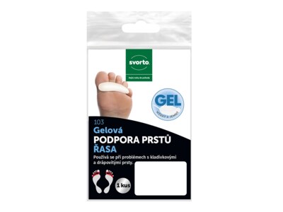 Svorto Gelová podpora prstů-Řasa levá vel.M 1 ks