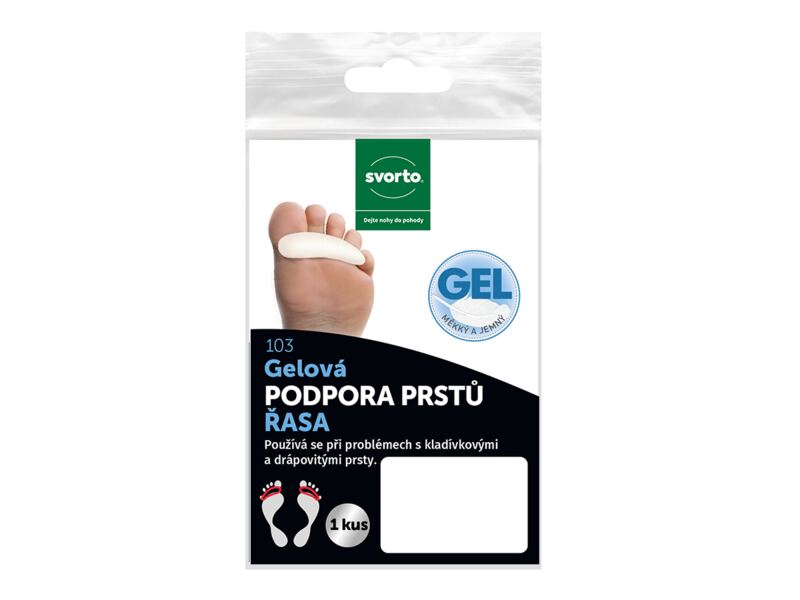 Svorto Gelová podpora prstů-Řasa levá vel.M 1 ks