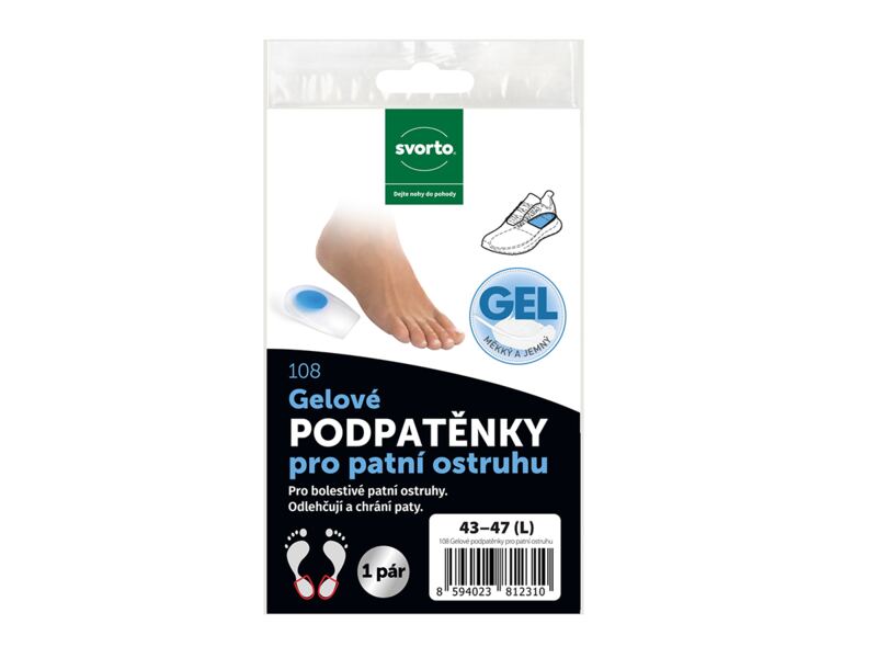 Svorto Gelové podpatěnky Ostruha vel.L (43 47) 1 pár