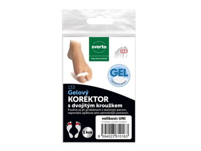 Svorto Gelový korektor s dvojitým kroužkem vel.uni 1 ks