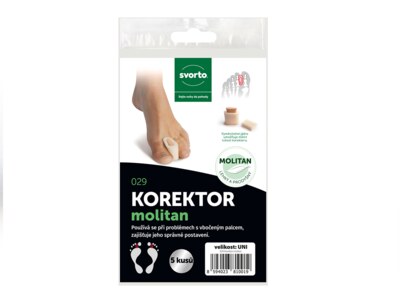 Svorto Korektor meziprstí-molitan vel.uni 1 ks Svorto Korektor meziprstí-molitan vel.uni 1 ks