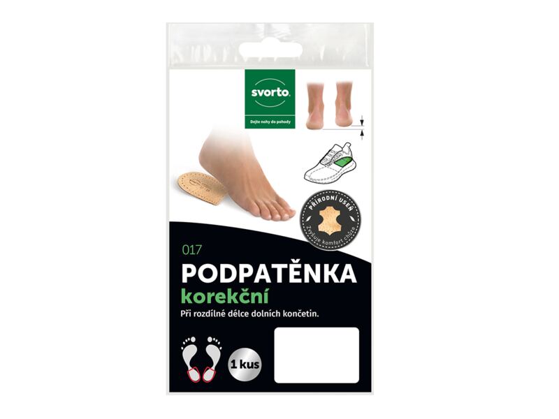 Svorto Podpatěnka korekční 0,5 cm (vel. 33-36) 1 ks