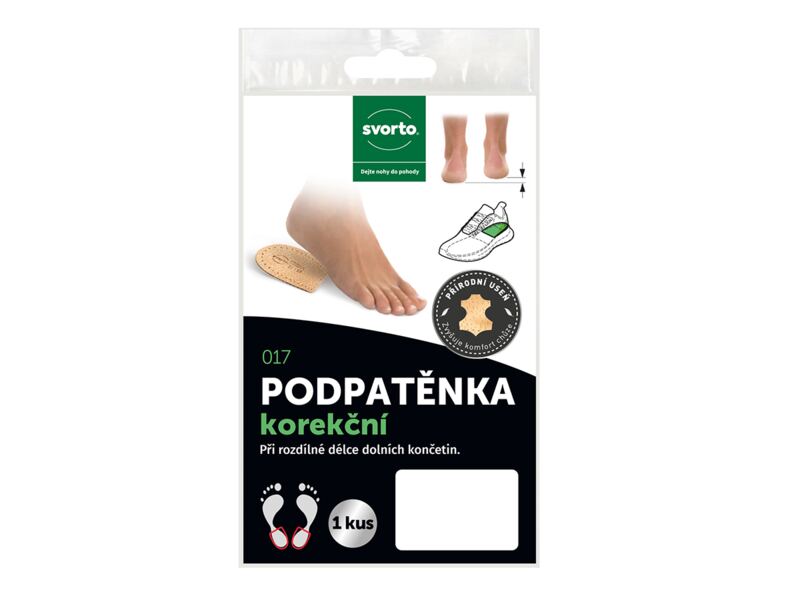 Svorto Podpatěnka korekční 1 cm (vel. 33-36) 1 ks
