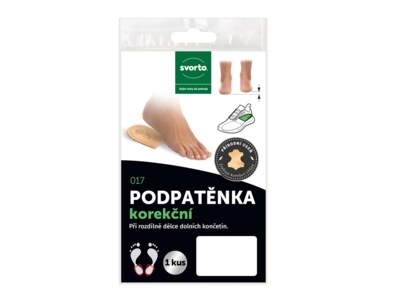 Svorto Podpatěnka korekční 1 cm vel.37-39 1 ks Svorto Podpatěnka korekční 1 cm vel.37-39 1 ks