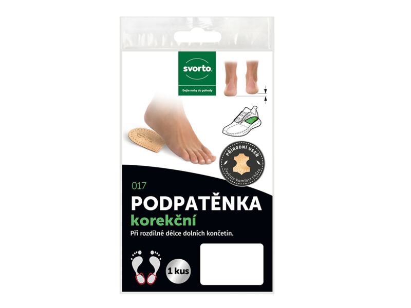 Svorto Podpatěnka korekční 1 cm (vel. 43-46) 1 ks