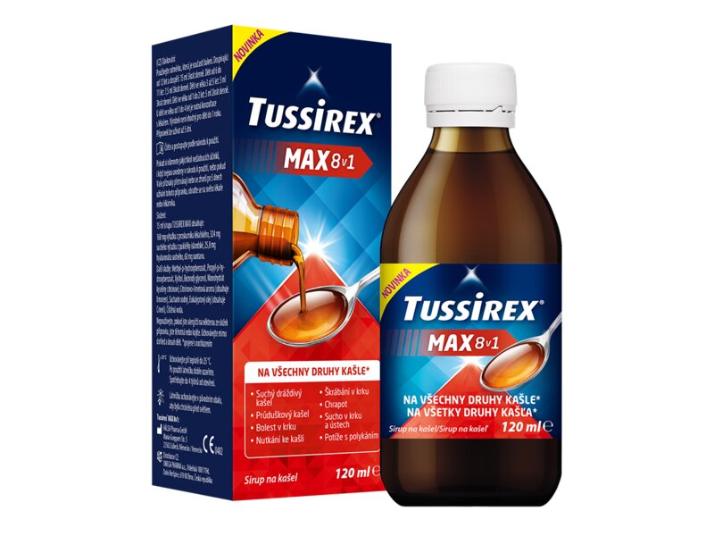 Tussirex MAX 8v1 sirup 120 ml