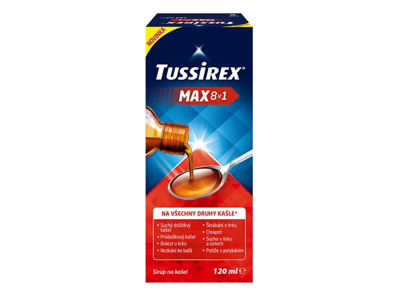Tussirex MAX 8v1 sirup 120 ml