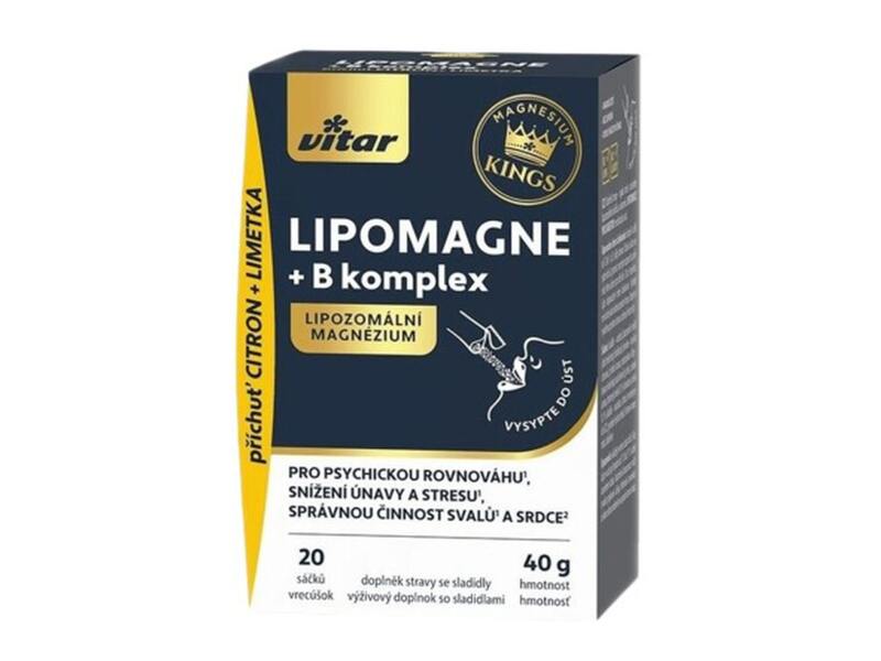 Vitar Lipomagne + B-komplex sáčky 20x2 g