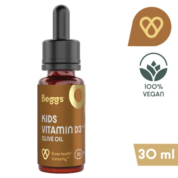 Beggs Kids vitamin D3 400 IU Olive oil kapky 30 ml