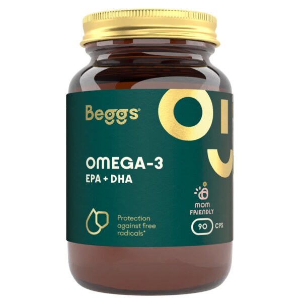 Beggs Omega-3 EPA+DHA 90 kapslí 