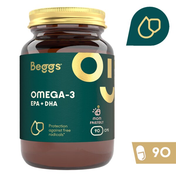 Beggs Omega-3 EPA+DHA 90 kapslí 