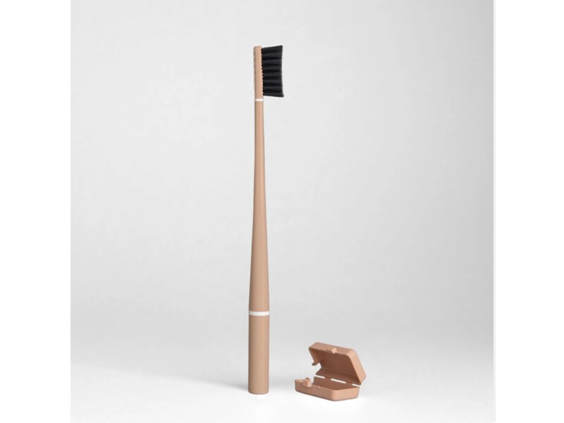 Piuma Zubní kartáček Soft Whitening Nude s aktivním uhlím + kryt 1 ks