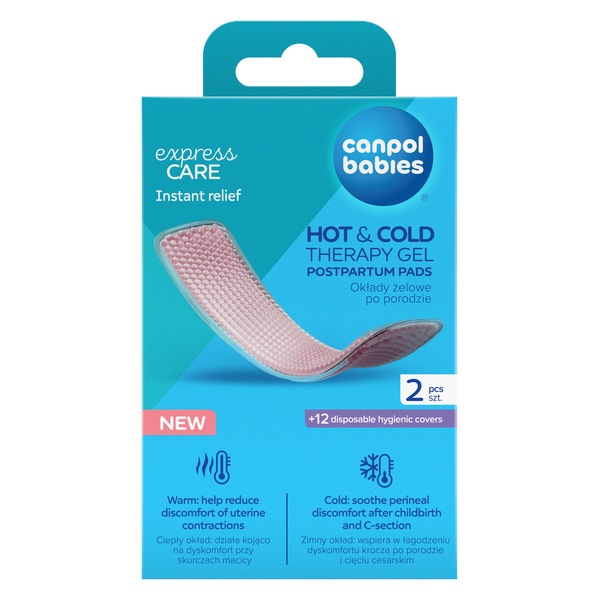 Canpol babies Poporodní gelové vložky Hot/Cold 2 ks + 12 návleků