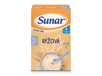 Sunar Cereální kaše rýžová od ukončeného 4.měsíce 210 g