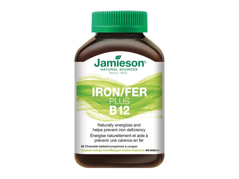Jamieson Železo Plus B12 45 cucacích tablet Jamieson Železo Plus B12 45 cucacích tablet