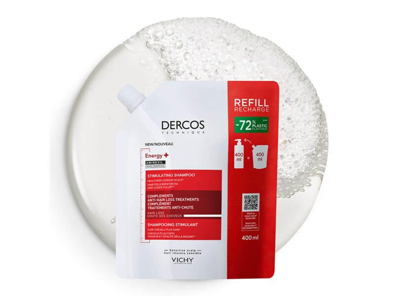 Vichy Dercos Energy+ Posilující šampon náplň 400 ml