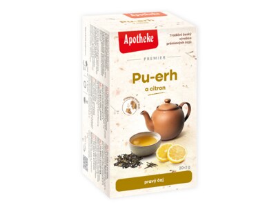 Apotheke Premier Pu-erh citron čaj nálevové sáčky 20x2 g Apotheke Premier Pu-erh citron čaj nálevové sáčky 20x2 g